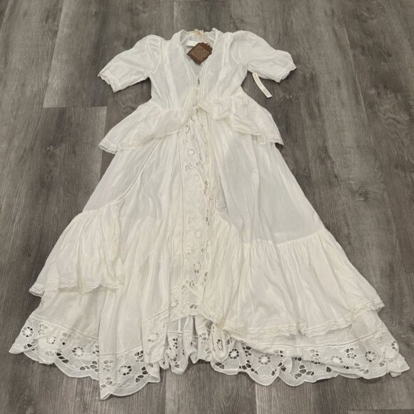 Anthropologie Forever That Girl Raina Lace Maxi Dress Cottagecore Womens S NWT - Picture 1 of 12